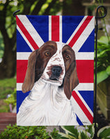 Springer Spaniel with English Union Jack British Flag Flag Garden Size