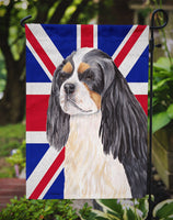 Cavalier Spaniel with English Union Jack British Flag Flag Garden Size