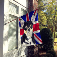 Chihuahua with English Union Jack British Flag Flag Canvas House Size SC9856CHF