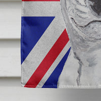 Bull Terrier with English Union Jack British Flag Flag Canvas House Size SC9860CHF