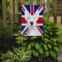 Bull Terrier with English Union Jack British Flag Flag Garden Size