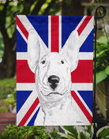 Bull Terrier with English Union Jack British Flag Flag Garden Size