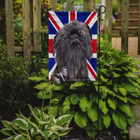 Brussels Griffon with Engish Union Jack British Flag Flag Garden Size SC9863GF