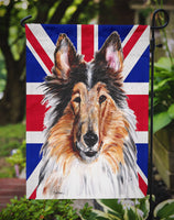 Collie with English Union Jack British Flag Flag Garden Size SC9893GF