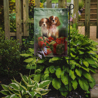Cavalier Spaniels and Christmas Presents Flag Garden Size SDSQ0303GF