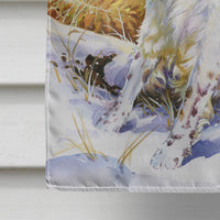 Springer Spaniel by Don Squires Flag Canvas House Size SDSQ0388CHF