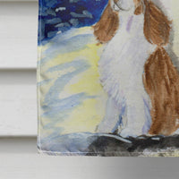 English Springer Spaniel Flag Canvas House Size