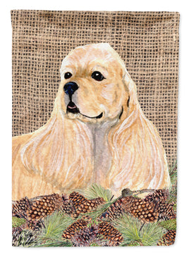 Cocker Spaniel Flag Canvas House Size