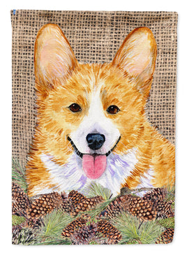 Corgi Flag Garden Size