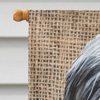 Bearded Collie Flag Canvas House Size