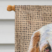 Clumber Spaniel Flag Canvas House Size
