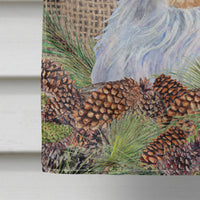 Clumber Spaniel Flag Canvas House Size