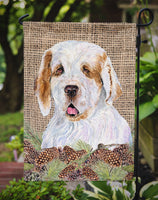 Clumber Spaniel Flag Garden Size