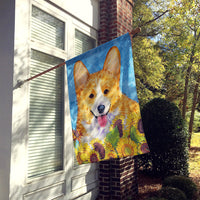 Corgi Flag Canvas House Size
