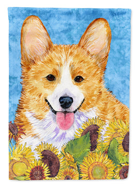 Corgi Flag Canvas House Size