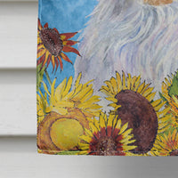 Clumber Spaniel Flag Canvas House Size
