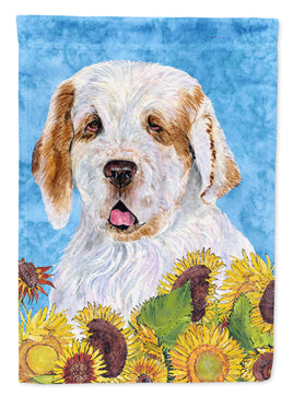 Clumber Spaniel Flag Garden Size