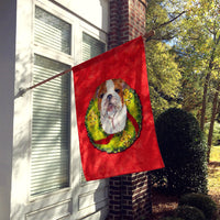 Bulldog English Flag Canvas House Size