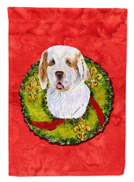 Clumber Spaniel Flag Garden Size