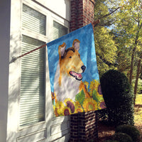 Collie Smooth Flag Canvas House Size