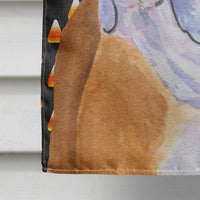 Bulldog English Candy Corn Halloween Portrait Flag Canvas House Size
