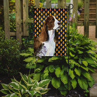 Springer Spaniel Candy Corn Halloween Portrait Flag Garden Size