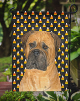 Bullmastiff Candy Corn Halloween Portrait Flag Garden Size