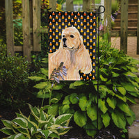 Cocker Spaniel Candy Corn Halloween Portrait Flag Garden Size