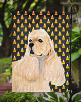 Cocker Spaniel Candy Corn Halloween Portrait Flag Garden Size