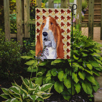 Bulldog English Fall Leaves Portrait Flag Garden Size