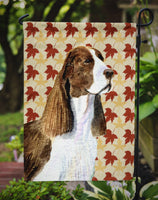 Springer Spaniel Fall Leaves Portrait Flag Garden Size