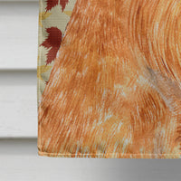 Brussels Griffon Fall Leaves Portrait Flag Canvas House Size
