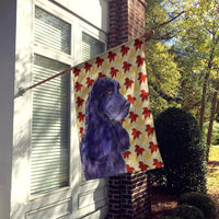 Cocker Spaniel Fall Leaves Portrait Flag Canvas House Size