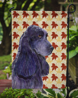 Cocker Spaniel Fall Leaves Portrait Flag Garden Size