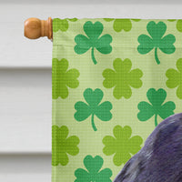 Cocker Spaniel St. Patrick's Day Shamrock Portrait Flag Canvas House Size