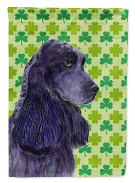 Cocker Spaniel St. Patrick's Day Shamrock Portrait Flag Canvas House Size