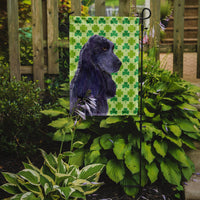 Cocker Spaniel St. Patrick's Day Shamrock Portrait Flag Garden Size