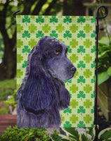 Cocker Spaniel St. Patrick's Day Shamrock Portrait Flag Garden Size