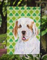 Clumber Spaniel St. Patrick's Day Shamrock Portrait Flag Garden Size