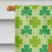 Chow Chow St. Patrick's Day Shamrock Portrait Flag Canvas House Size