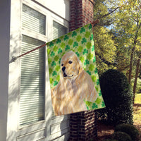 Cocker Spaniel St. Patrick's Day Shamrock Portrait Flag Canvas House Size