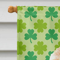 Cocker Spaniel St. Patrick's Day Shamrock Portrait Flag Canvas House Size