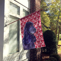 Cocker Spaniel Hearts Love and Valentine's Day Portrait Flag Canvas House Size