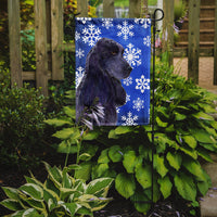 Cocker Spaniel Winter Snowflakes Holiday Flag Garden Size