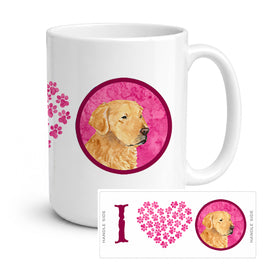 Caroline's Treasures SS4752-PK-CM15 Golden Retriever Coffee Mug 15 ounce SS4752, 15 ounce, multicolor
