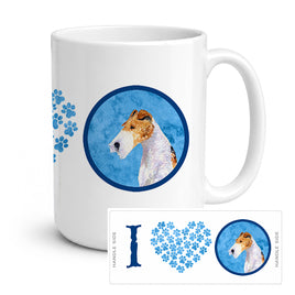 Caroline's Treasures SS4754-BU-CM15 Fox Terrier Coffee Mug 15 ounce SS4754, 15 ounce, multicolor
