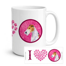 Caroline's Treasures SS4754-PK-CM15 Fox Terrier Coffee Mug 15 ounce SS4754, 15 ounce, multicolor