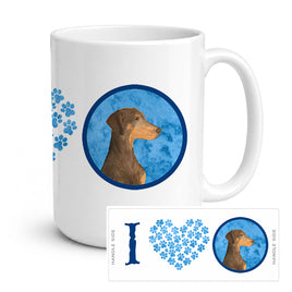 Caroline's Treasures SS4755-BU-CM15 Doberman Coffee Mug 15 ounce SS4755, 15 ounce, multicolor