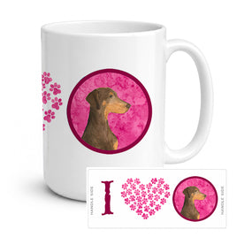 Caroline's Treasures SS4755-PK-CM15 Doberman Coffee Mug 15 ounce SS4755, 15 ounce, multicolor