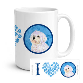 Caroline's Treasures SS4757-BU-CM15 Maltese Coffee Mug 15 ounce SS4757, 15 ounce, multicolor